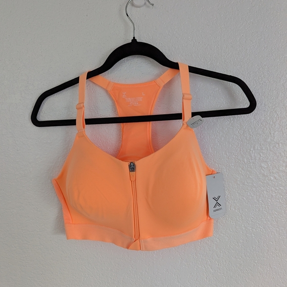 Vibrant Orange Sports Bra - Picture 1 of 6